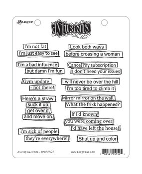 Ranger Dyan Reaveley Dylusions Stamps Shut up and Color (DYR55525) (DISCONTINUED)