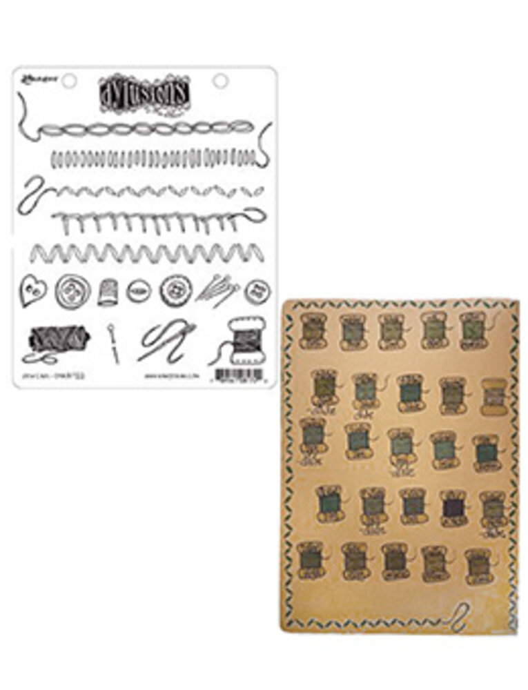 Ranger Dyan Reaveley Dylusions Stamps Sew Easy (DYR81722) (DISCONTINUED) Ranger Dyan Reaveley Dylusions Stamps Sew Easy (DYR81722) (DISCONTINUED)