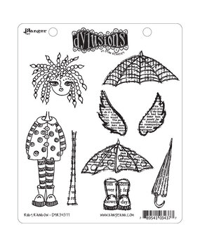 Ranger Dyan Reaveley Dylusions Stamps Ruby Rainbow (DYR34377) (DISCONTINUED)