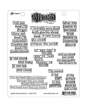 Ranger Dyan Reaveley Dylusions Stamps Quintessential Quotes (DYR34490) (DISCONTINUED)