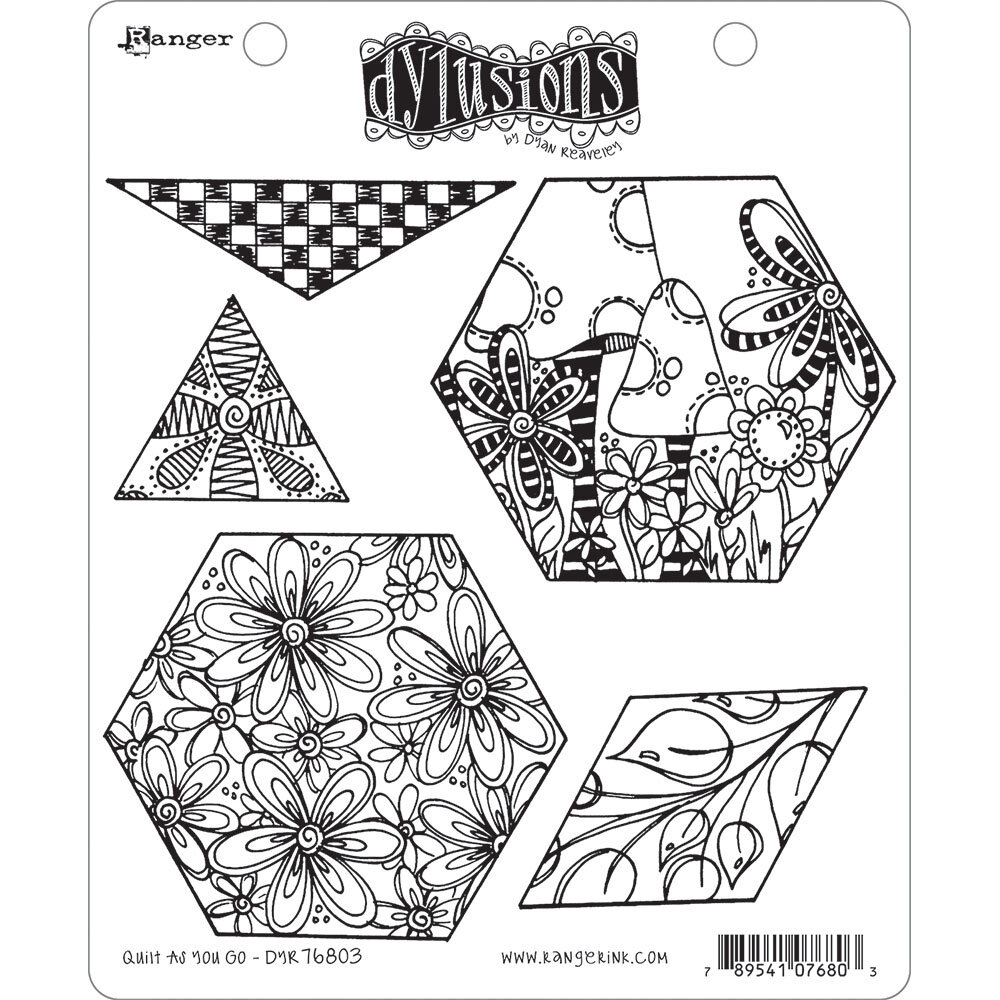Ranger Dyan Reaveley Dylusions Stamps Quilt As You Go (DYR76803) (DISCONTINUED) Ranger Dyan Reaveley Dylusions Stamps Quilt As You Go (DYR76803) (DISCONTINUED)