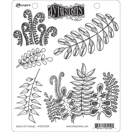 Ranger Dyan Reaveley Dylusions Stamps Oodles of Foliage (DYR55501) (DISCONTINUED)