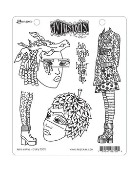 Ranger Dyan Reaveley Dylusions Stamps Nuts in May (DYR67009) (DISCONTINUED)