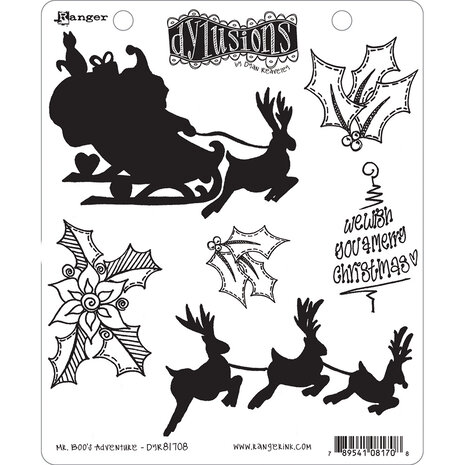 Ranger Dyan Reaveley Dylusions Stamps Mr. Boo's Adventure (DYR81708) (DISCONTINUED) Ranger Dyan Reaveley Dylusions Stamps Mr. Boo's Adventure (DYR81708) (DISCONTINUED)