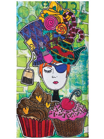 Ranger Dyan Reaveley Dylusions Stamps Let Them Eat Cake (DYR80275) (DISCONTINUED) Ranger Dyan Reaveley Dylusions Stamps Let Them Eat Cake (DYR80275) (DISCONTINUED)