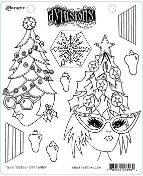 Ranger Dyan Reaveley Dylusions Stamps Tree Topper (DYR76964) (DISCONTINUED)