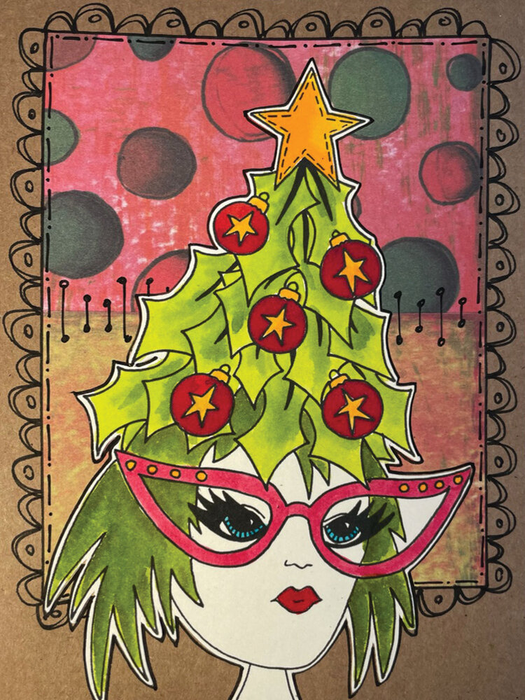 Ranger Dyan Reaveley Dylusions Stamps Tree Topper (DYR76964) (DISCONTINUED) Ranger Dyan Reaveley Dylusions Stamps Tree Topper (DYR76964) (DISCONTINUED)