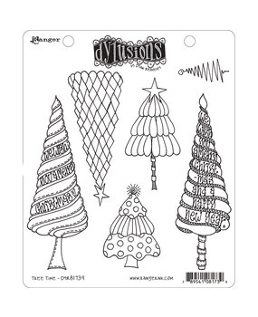 Ranger Dyan Reaveley Dylusions Stamps Tree Time (DYR81739) (DISCONTINUED)