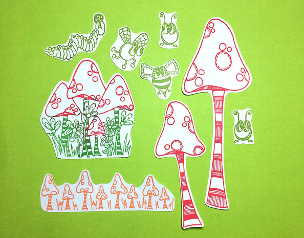 Ranger Dyan Reaveley Dylusions Stamps Toadstool Town (DYR63254) (DISCONTINUED) Ranger Dyan Reaveley Dylusions Stamps Toadstool Town (DYR63254) (DISCONTINUED)