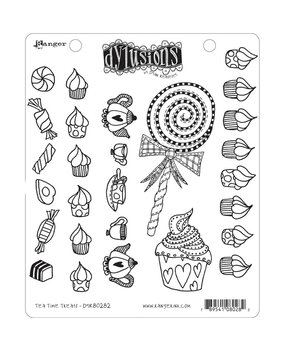 Ranger Dyan Reaveley Dylusions Stamps Tea Time Treats (DYR80282) (DISCONTINUED)