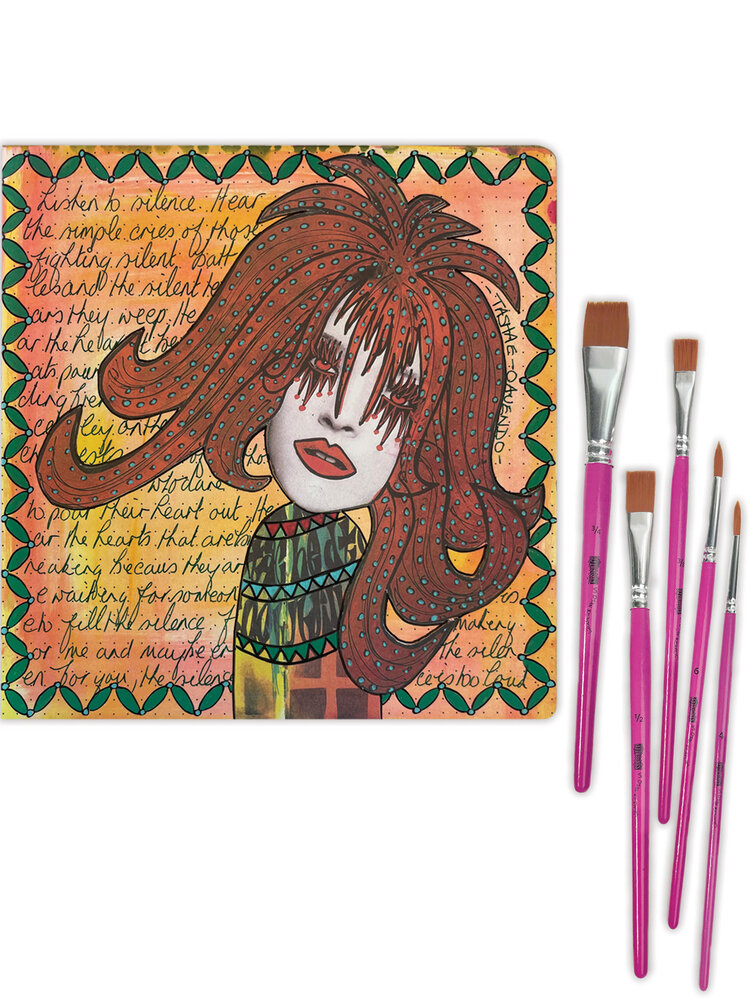 Ranger Dyan Reaveley Dylusions Brush Set (5pcs) (DYA78456) Ranger Dyan Reaveley Dylusions Brush Set (5pcs) (DYA78456)
