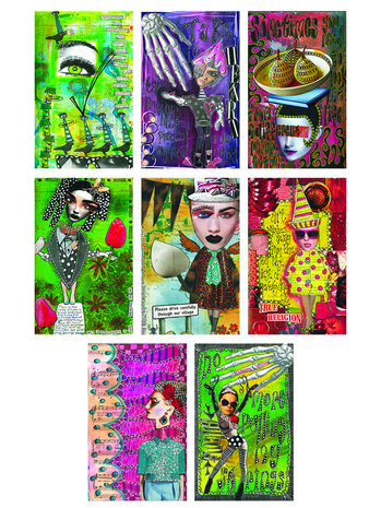 Ranger Dyan Reaveley Dylusions Adhesive Canvas Images Set 3 (8sheets) (DYA70733) Ranger Dyan Reaveley Dylusions Adhesive Canvas Images Set 3 (8sheets) (DYA70733)