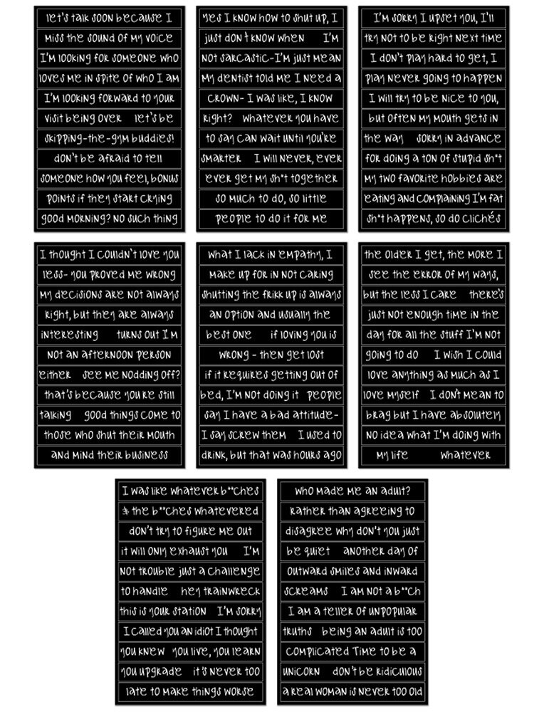 Ranger Dyan Reaveley Dylusions Bigger Back Chat Stickers Large Black (DYA65449)