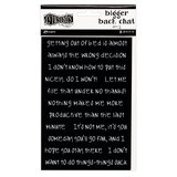 Ranger Dyan Reaveley Dylusions Bigger Back Chat Stickers Large Black Set 2 (DYA68792) (DISCONTINUED)