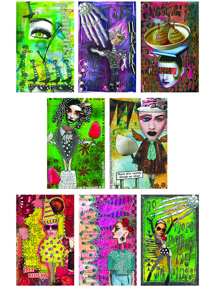 Ranger Dyan Reaveley Dylusions Postcards (8pcs) (DYA70740)