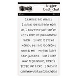 Ranger Dyan Reaveley Dylusions Bigger Back Chat Stickers Large White Set 3 (DYA81791) (DISCONTINUED)