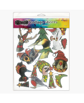 Ranger Dyan Reaveley Dylusions Collage Sheets Christmas (15pcs) (DYA76933) (DISCONTINUED)