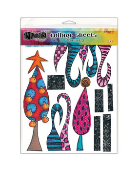 Ranger Dyan Reaveley Dylusions Collage Sheets Christmas 2 (24pcs) (DYA82071) (DISCONTINUED)