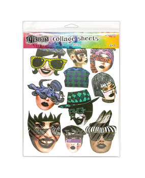 Ranger Dyan Reaveley Dylusions Collage Sheets Set 1 (24pcs) (DYA70344) (DISCONTINUED)