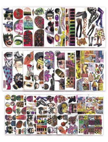 Ranger Dyan Reaveley Dylusions Collage Sheets Set 1 (24pcs) (DYA70344) (DISCONTINUED)