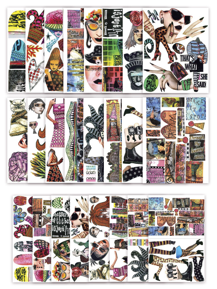 Ranger Dyan Reaveley Dylusions Collage Sheets Set 2 (24pcs) (DYA70351) (DISCONTINUED)