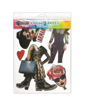 Ranger Dyan Reaveley Dylusions Collage Sheets Set 3 (24pcs) (DYA76360) (DISCONTINUED)