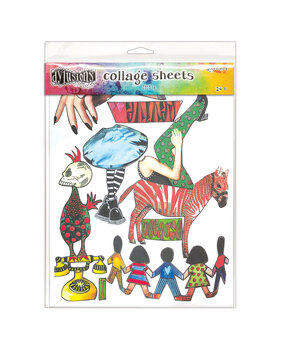 Ranger Dyan Reaveley Dylusions Collage Sheets Set 4 (24pcs) (DYA76377) (DISCONTINUED)