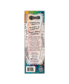 Ranger Dyan Reaveley Dylusions Coloring Sheets Borders & Quotes (2x12pcs) (DYA55228) (DISCONTINUED)