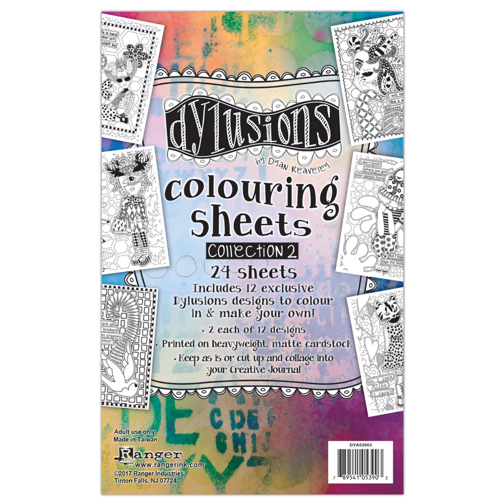 Ranger Dyan Reaveley Dylusions Colouring Sheets 2 (2x12pcs) (DYA53903) (DISCONTINUED) Ranger Dyan Reaveley Dylusions Colouring Sheets 2 (2x12pcs) (DYA53903) (DISCONTINUED)