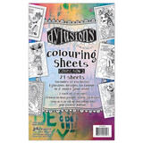 Ranger Dyan Reaveley Dylusions Colouring Sheets 2 (2x12pcs) (DYA53903) (DISCONTINUED)