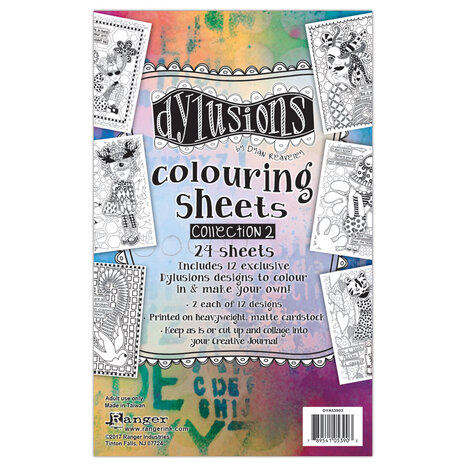 Ranger Dyan Reaveley Dylusions Colouring Sheets 2 (2x12pcs) (DYA53903) (DISCONTINUED) Ranger Dyan Reaveley Dylusions Colouring Sheets 2 (2x12pcs) (DYA53903) (DISCONTINUED)