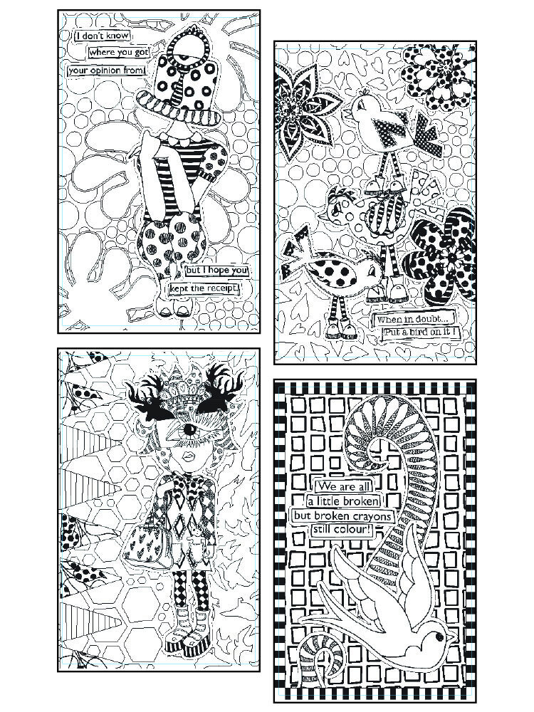 Ranger Dyan Reaveley Dylusions Colouring Sheets 2 (2x12pcs) (DYA53903) (DISCONTINUED) Ranger Dyan Reaveley Dylusions Colouring Sheets 2 (2x12pcs) (DYA53903) (DISCONTINUED)