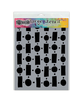 Ranger Dyan Reaveley Dylusions Stencil L Retro (DYS68716) (DISCONTINUED)