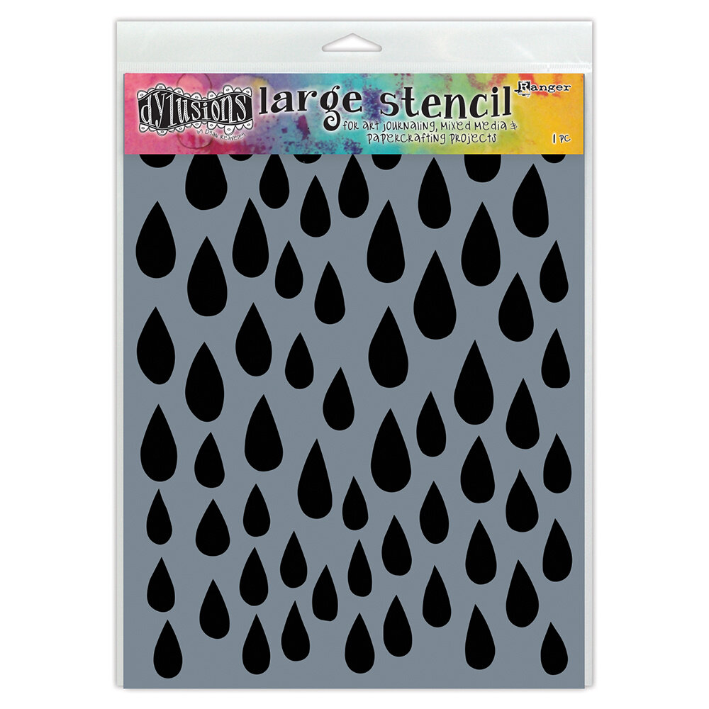 Ranger Dyan Reaveley Dylusions Stencil L Raindrops (DYS52302) (DISCONTINUED) Ranger Dyan Reaveley Dylusions Stencil L Raindrops (DYS52302) (DISCONTINUED)