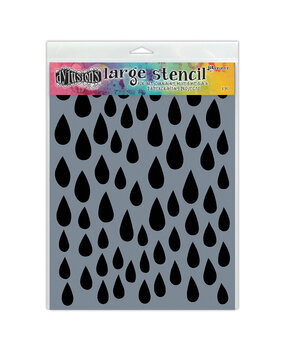 Ranger Dyan Reaveley Dylusions Stencil L Raindrops (DYS52302) (DISCONTINUED)