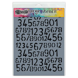 Ranger Dyan Reaveley Dylusions Stencil L Old School Number (DYS55594) (DISCONTINUED)