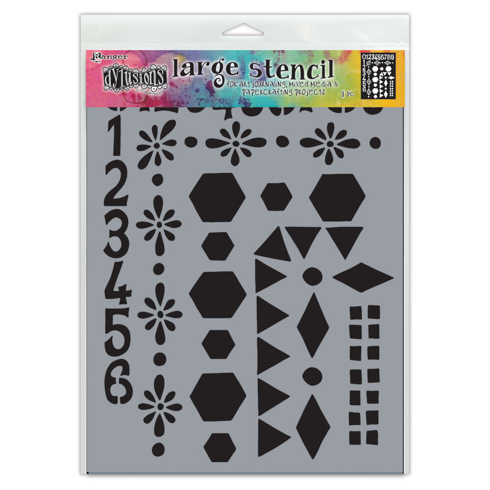 Ranger Dyan Reaveley Dylusions Stencil L Number Frame (DYS78036) (DISCONTINUED) Ranger Dyan Reaveley Dylusions Stencil L Number Frame (DYS78036) (DISCONTINUED)