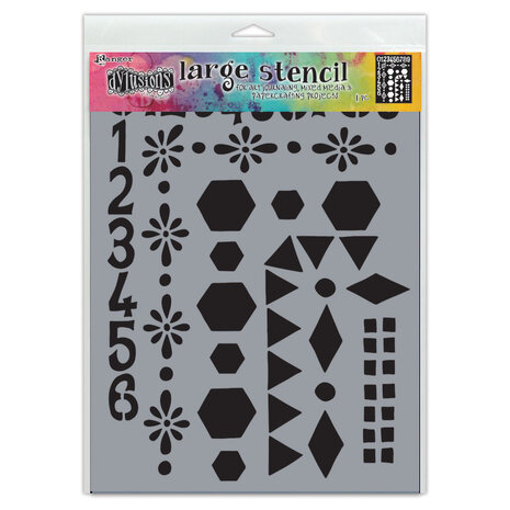 Ranger Dyan Reaveley Dylusions Stencil L Number Frame (DYS78036) (DISCONTINUED) Ranger Dyan Reaveley Dylusions Stencil L Number Frame (DYS78036) (DISCONTINUED)