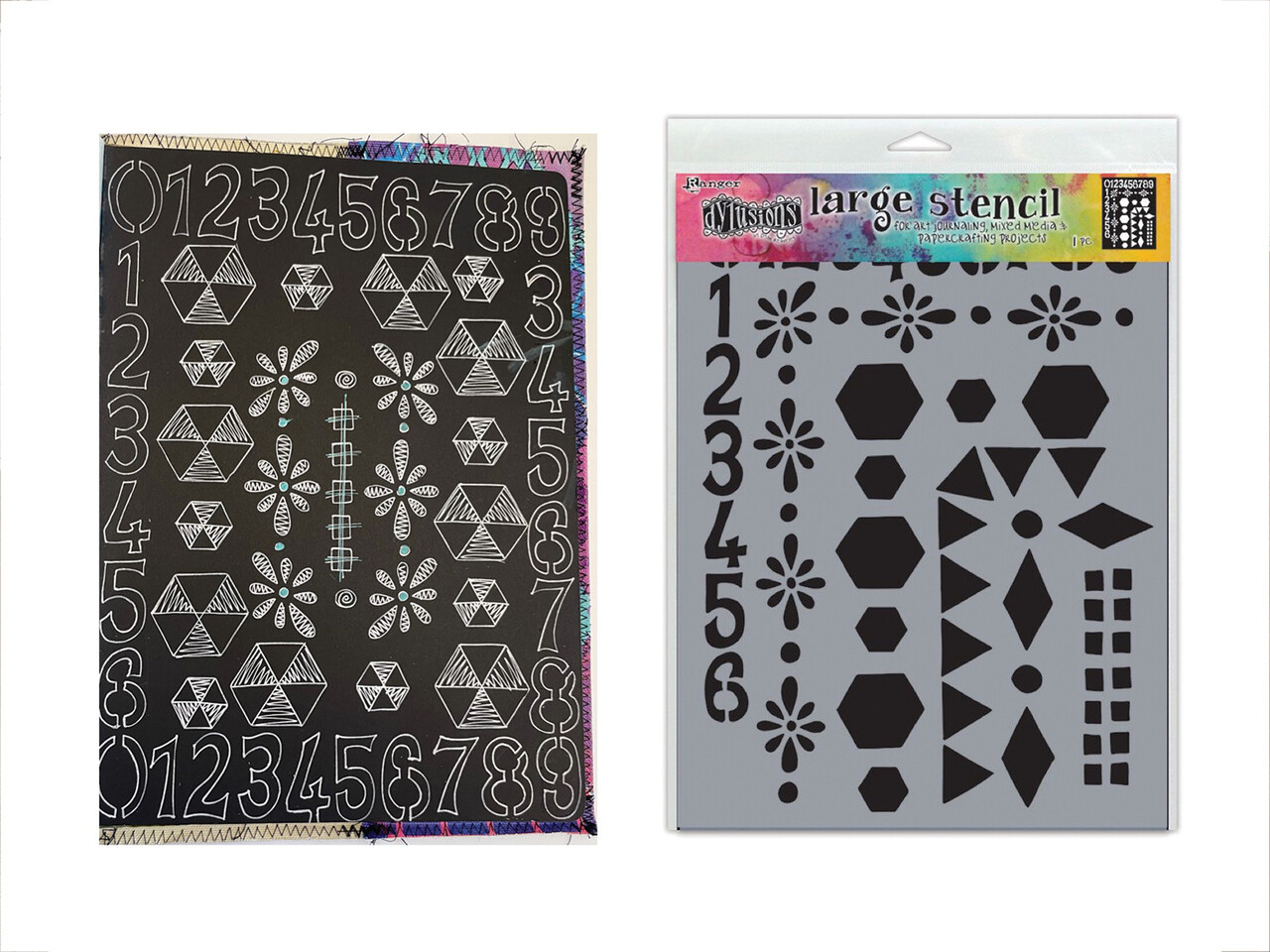 Ranger Dyan Reaveley Dylusions Stencil L Number Frame (DYS78036) (DISCONTINUED) Ranger Dyan Reaveley Dylusions Stencil L Number Frame (DYS78036) (DISCONTINUED)