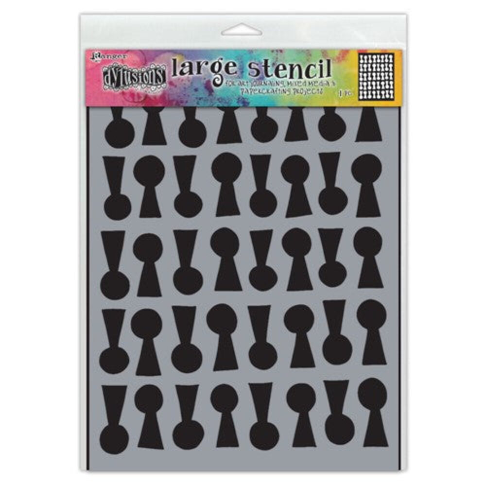 Ranger Dyan Reaveley Dylusions Stencil L Lock 'n' Roll (DYS79811) (DISCONTINUED) Ranger Dyan Reaveley Dylusions Stencil L Lock 'n' Roll (DYS79811) (DISCONTINUED)