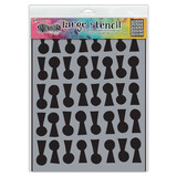 Ranger Dyan Reaveley Dylusions Stencil L Lock 'n' Roll (DYS79811) (DISCONTINUED)