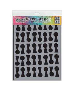 Ranger Dyan Reaveley Dylusions Stencil L Lock 'n' Roll (DYS79811) (DISCONTINUED)