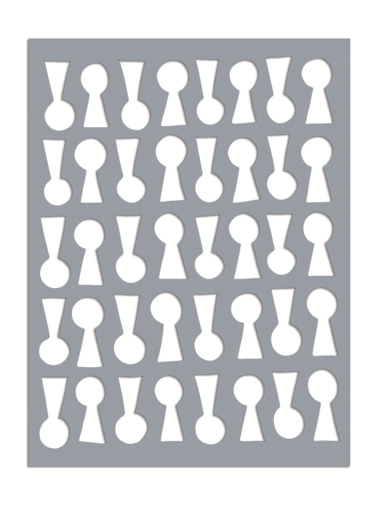 Ranger Dyan Reaveley Dylusions Stencil L Lock 'n' Roll (DYS79811) (DISCONTINUED) Ranger Dyan Reaveley Dylusions Stencil L Lock 'n' Roll (DYS79811) (DISCONTINUED)