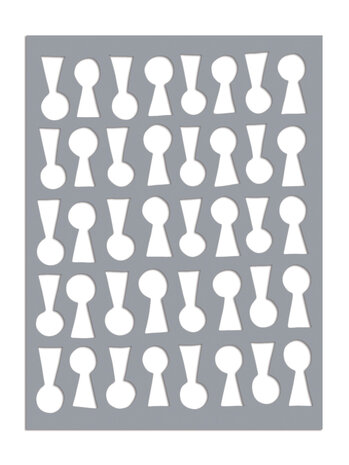 Ranger Dyan Reaveley Dylusions Stencil L Lock 'n' Roll (DYS79811) (DISCONTINUED) Ranger Dyan Reaveley Dylusions Stencil L Lock 'n' Roll (DYS79811) (DISCONTINUED)