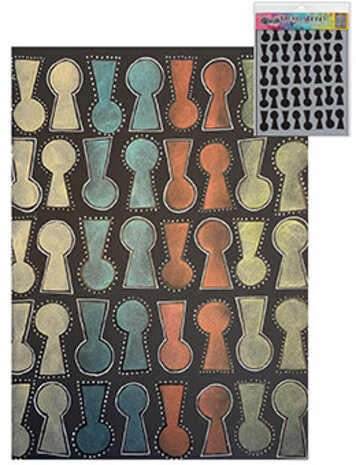 Ranger Dyan Reaveley Dylusions Stencil L Lock 'n' Roll (DYS79811) (DISCONTINUED) Ranger Dyan Reaveley Dylusions Stencil L Lock 'n' Roll (DYS79811) (DISCONTINUED)