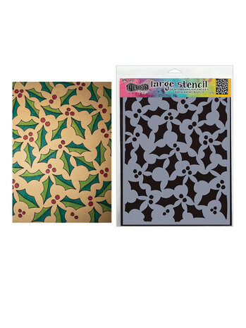 Ranger Dyan Reaveley Dylusions Stencil L Jolly Holly (DYS81746) (DISCONTINUED) Ranger Dyan Reaveley Dylusions Stencil L Jolly Holly (DYS81746) (DISCONTINUED)