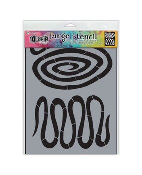 Ranger Dyan Reaveley Dylusions Stencil L Down the Rabbit Hole (DYS79781) (DISCONTINUED)