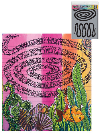 Ranger Dyan Reaveley Dylusions Stencil L Down the Rabbit Hole (DYS79781) (DISCONTINUED) Ranger Dyan Reaveley Dylusions Stencil L Down the Rabbit Hole (DYS79781) (DISCONTINUED)