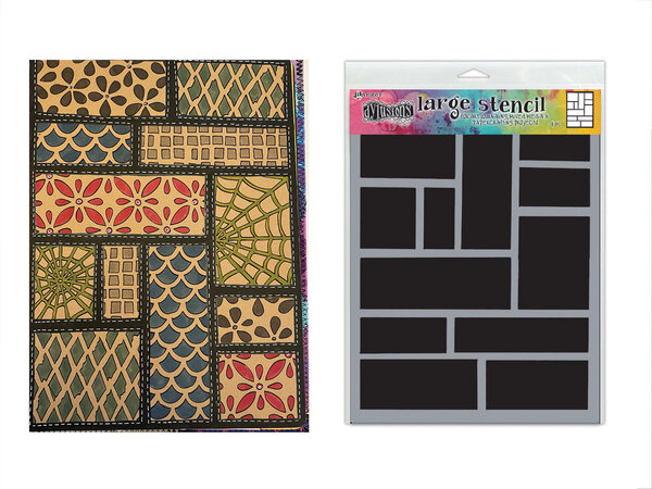 Ranger Dyan Reaveley Dylusions Stencil L Blocking (DYS77992) (DISCONTINUED) Ranger Dyan Reaveley Dylusions Stencil L Blocking (DYS77992) (DISCONTINUED)