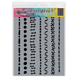 Ranger Dyan Reaveley Dylusions Stencil L A Stitch in Time (DYS71471) (DISCONTINUED)